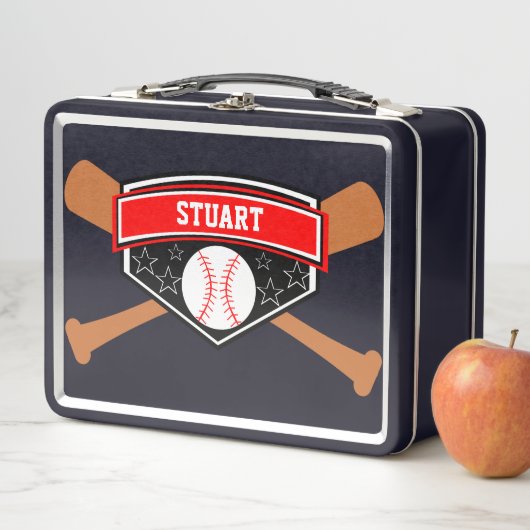 こうもりと野球の個人用弁当 メタルランチボックス (インサイチュ)