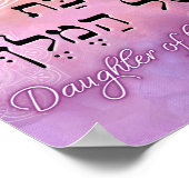 こうもりのシャールハメレチドーターズオブザキングピンクギクレー ポスター (角)