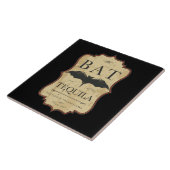 こうもりのテキーラのヴィンテージのハロウィンのラベル タイル (側面)