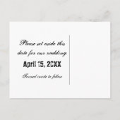 こうもりのトリオHalloween日付はがきを保存 案内ポストカード (裏面)