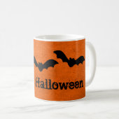 こうもりのトリオHalloween Mug,オレンジ コーヒーマグカップ (正面右)