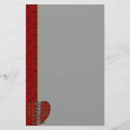 こうもりのハート 便箋 (正面)