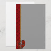 こうもりのハート 便箋 (正面/裏面)