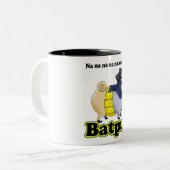 こうもりのパグのマグ ツートーンマグカップ (正面左)