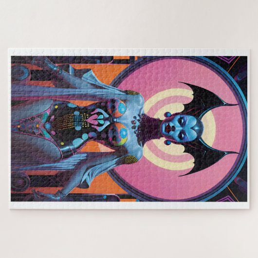 こうもりの女神は今あなたを楽しませるだろう ジグソーパズル (横)