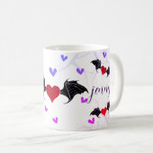 こうもりの愛 – ロマンチックだが怖い コーヒーマグカップ (正面右)