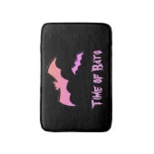 こうもりの時間 – ピンク&パープル抽象芸術アーポップ・アートのト バスマット (正面縦)