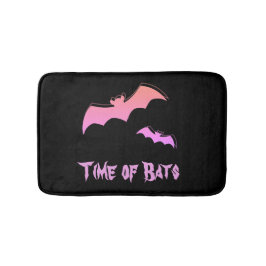 こうもりの時間 – ピンク&パープル抽象芸術アーポップ・アートのト バスマット