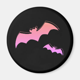 こうもりの時間 – ピンク&パープル抽象芸術アーポップ・アートのト マグネット