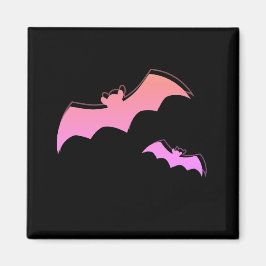 こうもりの時間 – ピンク&パープル抽象芸術アーポップ・アートのト マグネット