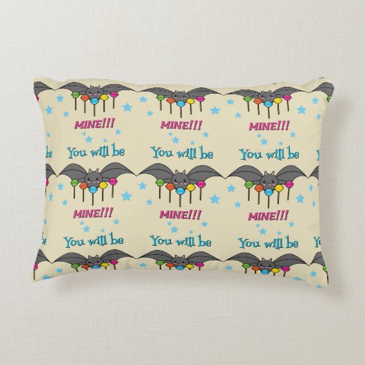 こうもりの渇望棒つきキャンデー – あなたは私のものになる アクセントクッション (裏面)