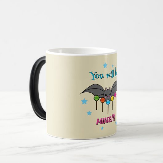こうもりの渇望棒つきキャンデー – あなたは私のものになる モーフィングマグカップ (正面左)