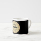 こうもりの糞のヴィンテージのハロウィンのラベル エスプレッソカップ (正面右)