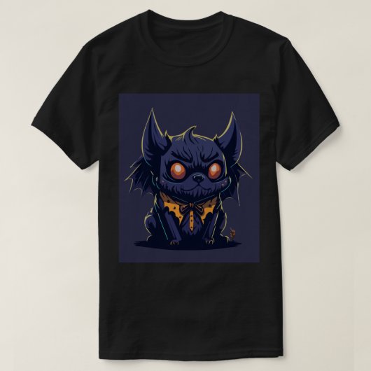 こうもりの翼のトリックまたは治療 Tシャツ (デザイン正面)