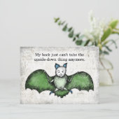 こうもりの背面グリーティングカードが悪い カード (スタンド正面)