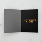 こうもりの退職カード カード (内部)