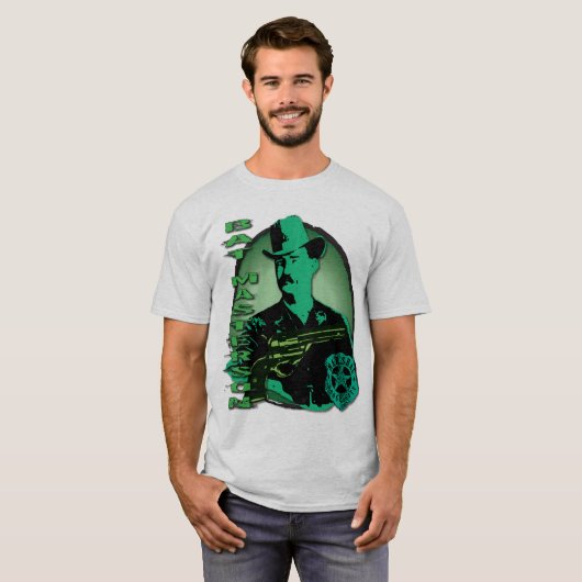 こうもりのMastersonの伝説の法執行官 Tシャツ (正面フル)