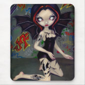 こうもりは種族の入れ墨の都市妖精のマウスパッドを入れ墨します マウスパッド (正面)
