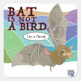 こうもりは鳥ではない スクエアシール