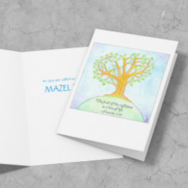 こうもりまたはバーの（ユダヤ教の）バル・ミツバーカード生命の樹 カード