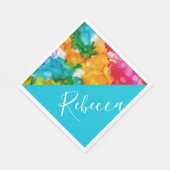 こうもりまたはバー(ユダヤ教の)バル・ミツバースプラッシュオブカラーナプキンス スタンダードランチョンナプキン (角)