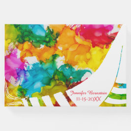 こうもりまたはバー(ユダヤ教の)バル・ミツバーパーティーカラフルゲストブック ゲストブック