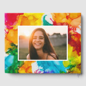 こうもりまたはバー(ユダヤ教の)バル・ミツバーパーティーカラフルゲストブック ゲストブック (裏面)