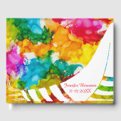 こうもりまたはバー（ユダヤ教の）バル・ミツバーパーティーカラフルゲストブック ゲストブック (正面)