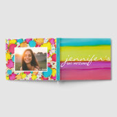 こうもりまたはバー（ユダヤ教の）バル・ミツバーパーティー紙吹雪ゲストブック ゲストブック (全面)