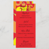 こうもりまたはバー(ユダヤ教の)バル・ミツバー1960年代スタイルデザイン食品メニュー メニュー (正面/裏面)