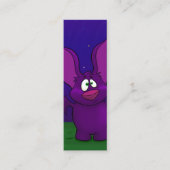 こうもりを覗き込む スキニー名刺 (正面)