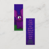 こうもりを覗き込む スキニー名刺 (正面/裏面)