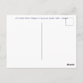 こうもりを貼る、引用文はがき ポストカード (裏面)