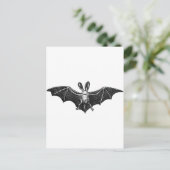 こうもりイラストレーション ポストカード (スタンド正面)