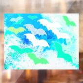 こうもりインフライトパステルブルー ウィンドウサイン (シート2)