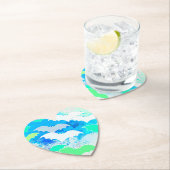 こうもりインフライトパステルブルー ペーパーコースター (インサイチュ)