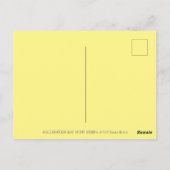 こうもりウィングゼブラ、ハロウィーンキャンディのトリックまたは処理 ポストカード (裏面)