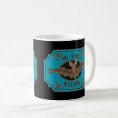 こうもりウイングエリクシル面白いハロウィーン コーヒーマグカップ (正面右)