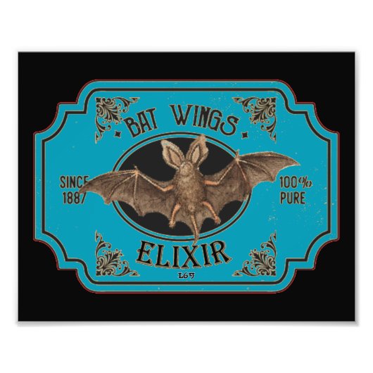 こうもりウイングエリクシル面白いハロウィーン フォトプリント            (正面)