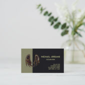 こうもりウイングカラー/紙/シェイプのオプション – 名刺 (スタンド正面)