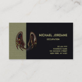 こうもりウイングカラー/紙/シェイプのオプション –  名刺