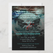 こうもりウイングムーンカストリーハローウィンパーティ招待状 招待状 (裏面)