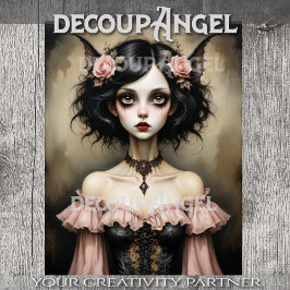 こうもりウーマンゴシック風情デクページ 薄葉紙