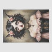 こうもりウーマンゴシック風情デクページ 薄葉紙 (正面)