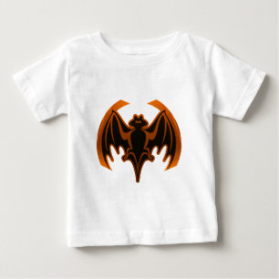 こうもりオレンジザミュージアムザズルギフト ベビーTシャツ