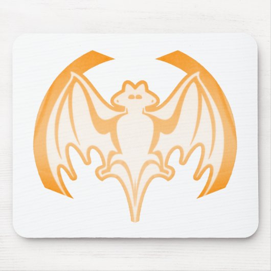 こうもりオレンジInvザMUSEUM Zazzleギフト マウスパッド (正面)
