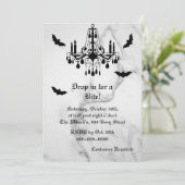 こうもりオンマーブルハロウィーン招待状 招待状 (スタンド正面)