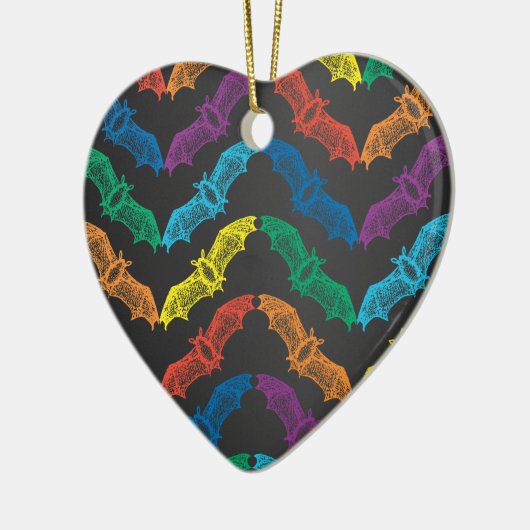 こうもりオーナメント セラミックオーナメント (左)
