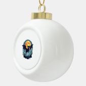 こうもりカウアットミッドナイト セラミックボールオーナメント (右)