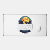 こうもりカウアットミッドナイト デスクマット (キーボード&マウス)